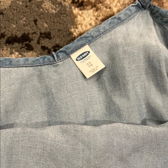 Blue Ruffled Off-Shoulder Dress - Picture 2 of 2